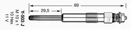 1009 / D-POWER10 Свеча накаливания NGK 1009